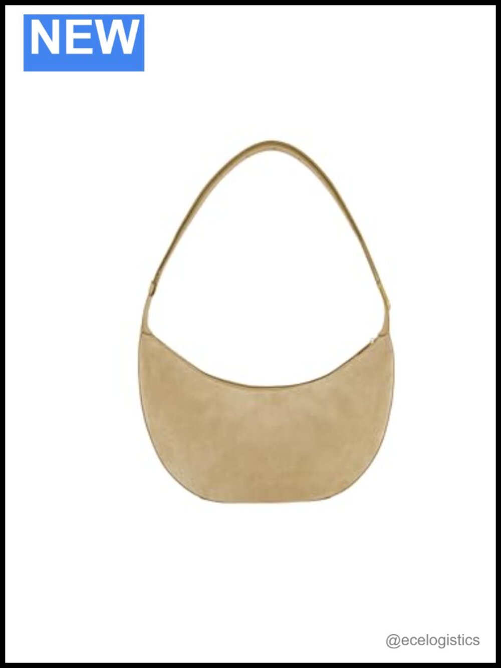 Leather Hobo Shoulder Bag with Zipper | Small Eris Style